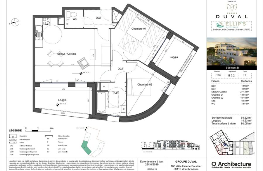 Location appartement à Wattrelos
