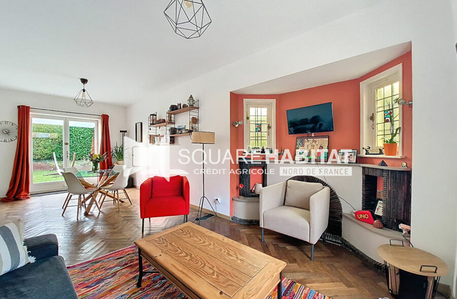 FACHES THUMESNIL – MAISON INDIVIDUELLE – 4 CHAMBRES – CACHET – DOUBLE GARAGE – JARDIN