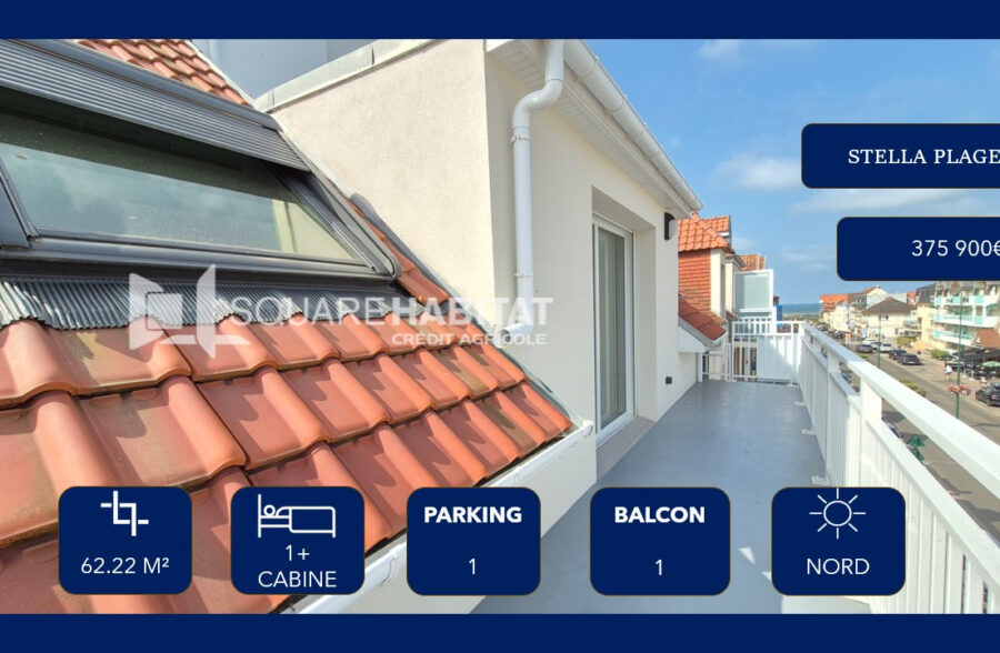 Appartement T2 Cabine Duplex 62.22 m2 Stella Plage