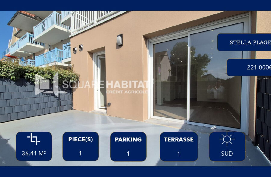 Appartement rez-de-chaussée 36.41 m2 STELLA PLAGE