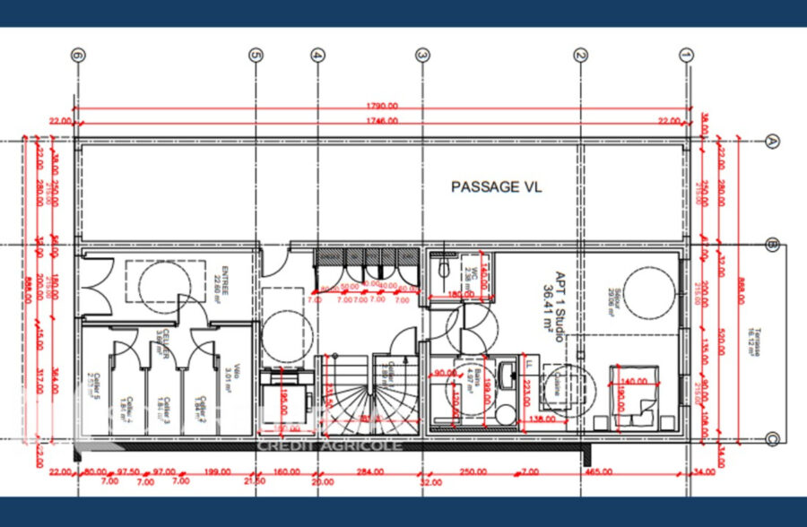 Appartement rez-de-chaussée 36.41 m2 STELLA PLAGE