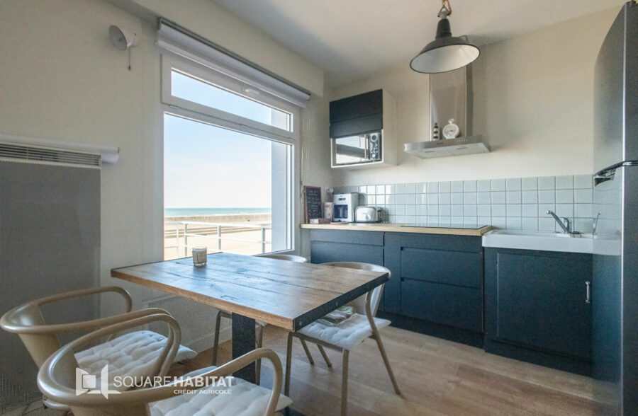 APPARTEMENT WISSANT- FRONT DE MER – 1 CHAMBRE – PLACE DE PARKING PRIVEE –  TERRASSE