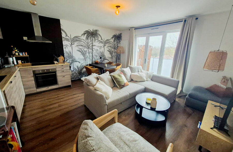 Appartement T2 45.77m² balcon et parking idéal premier achat:investisseur