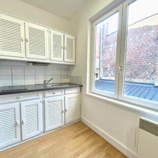 VIEUX-LILLE – HYPERCENTRE : JOLI TYPE 2 EN ARRIERE DE COPROPRIETE SECURISEE ET ENTRETENUE