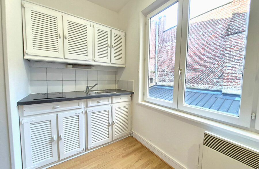 VIEUX-LILLE – HYPERCENTRE : JOLI TYPE 2 EN ARRIERE DE COPROPRIETE SECURISEE ET ENTRETENUE