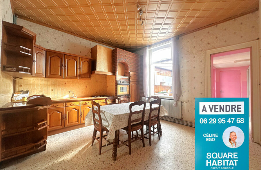 Maison de ville 3 chambres à rénover