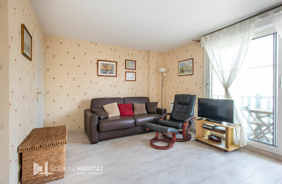 GRAND STUDIO + CABINE + Terrasse vue mer et Garage – 100 m PLAGE