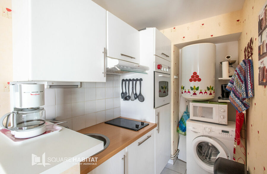 GRAND STUDIO + CABINE + Terrasse vue mer et Garage – 100 m PLAGE