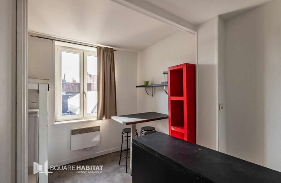 EXCLUSIVITE : PLACE DU MARCHE DE WAZEMMES : Studio de 14.30m²  en arrière de copropriété