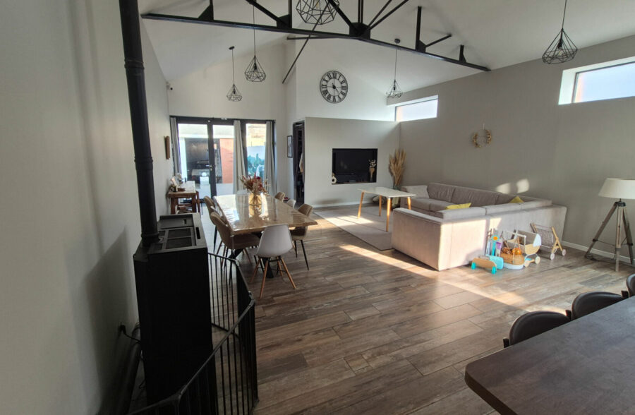 Loft individuel 5 pièces, 3 terrasses et garage 2 V.