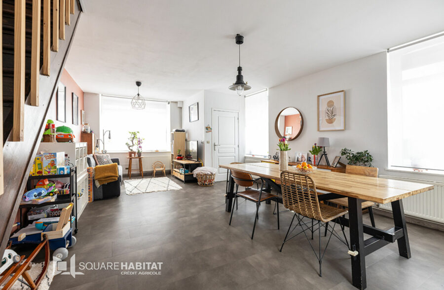Wasquehal, Maison 2 chambres + bureau, terrasse et garage