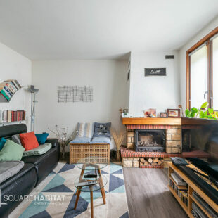 Maison semi-individuelle 3 chambres avec jardin, garage et sous-sol complet