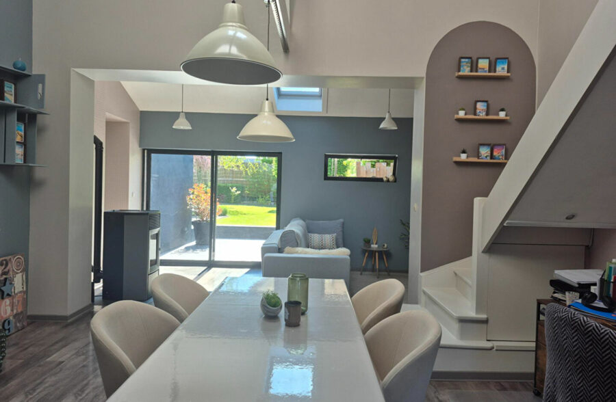 Maison  semi- plain pied avec garage Neuville-en-ferrain