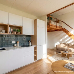 LILLE REPUBLIQUE/LIBERTE – HYPERCENTRE : STUDIO LUMINEUX DE 25,65 M² AVEC MEZZANINE, BALCON  ET CAVE