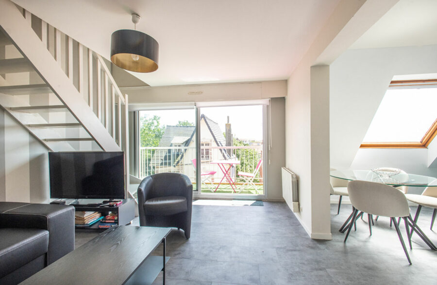 Duplex lumineux à Merlimont-Plage 2 chambres, terrasse plein sud