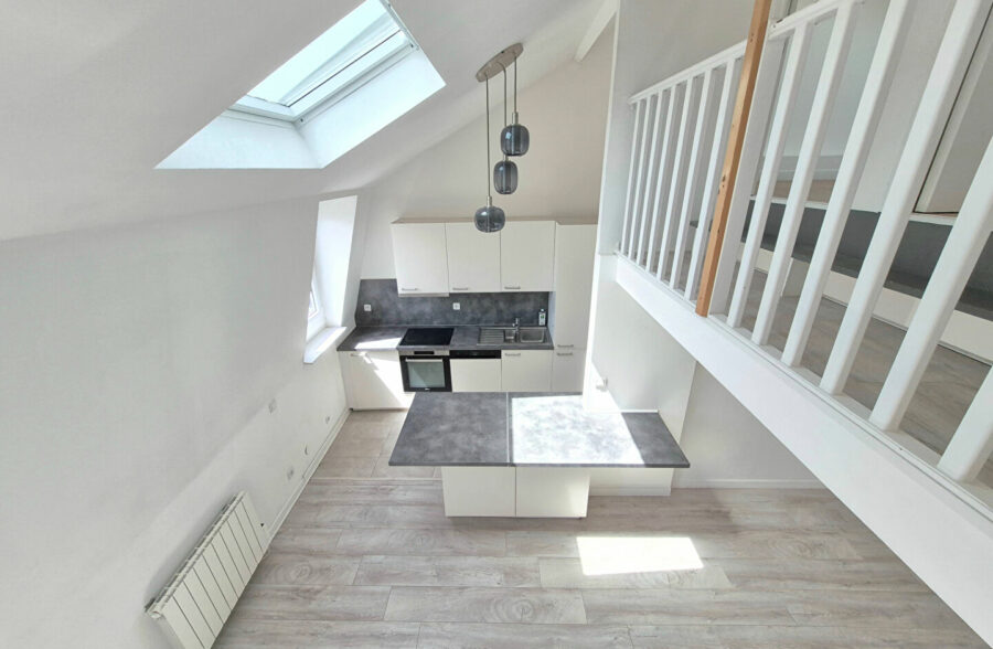 LILLE HYPERCENTRE NATIONALE : TRES BEL APPARTEMENT TYPE 4 LUMINEUX EN DUPLEX AVEC CAVE
