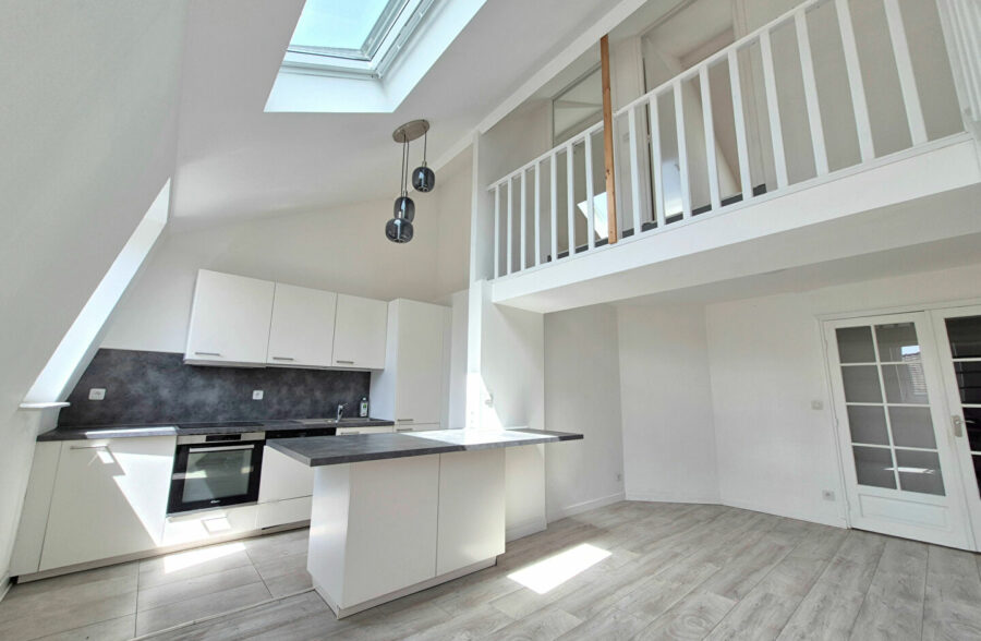 LILLE HYPERCENTRE NATIONALE : TRES BEL APPARTEMENT TYPE 4 LUMINEUX EN DUPLEX AVEC CAVE