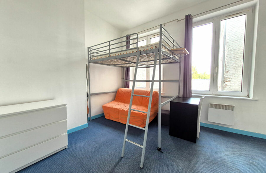 LILLE HYPERCENTRE – RUE NATIONALE : STUDIO MEUBLÉ DE 21,20M² DANS UNE PETITE COPROPRIETE