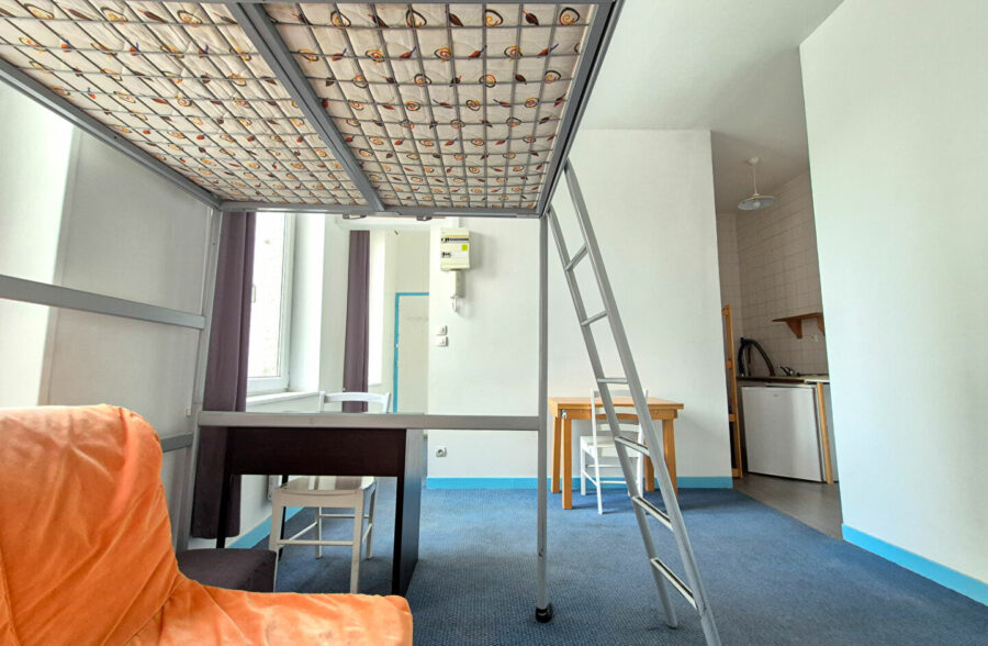 LILLE HYPERCENTRE – RUE NATIONALE : STUDIO MEUBLÉ DE 21,20M² DANS UNE PETITE COPROPRIETE