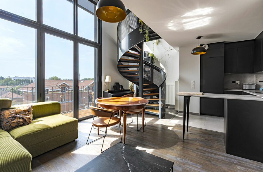 Appartement Saint André Lez Lille 3 pièce(s) 81 m2 , parking, balcon vue exceptionnelle.