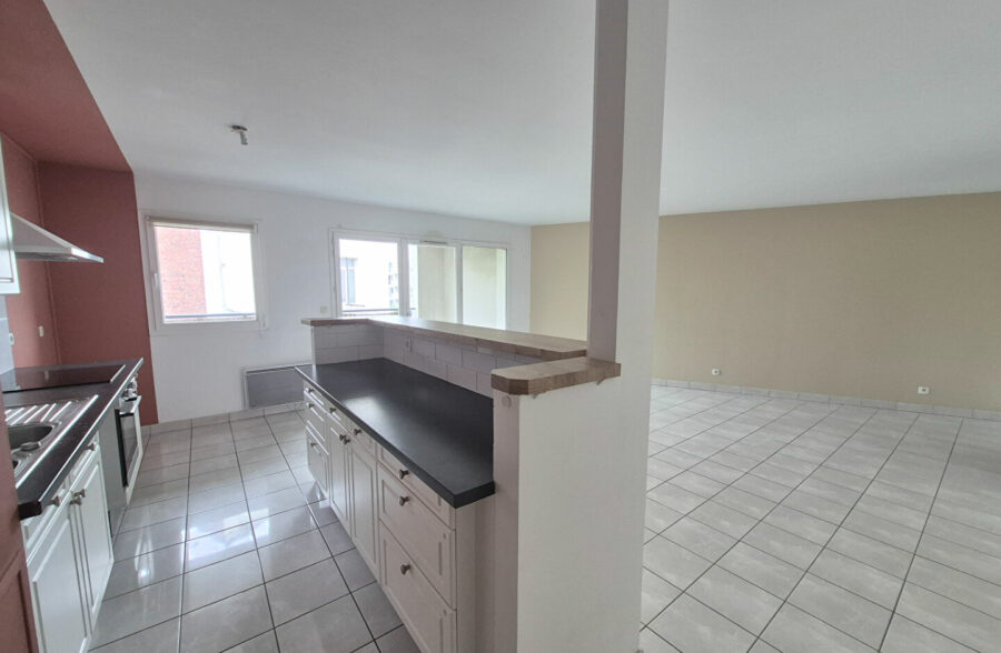 LOOS – CENTRE VILLE – APPARTEMENT – 2 CHAMBRES – 2 BALCONS  GARAGE