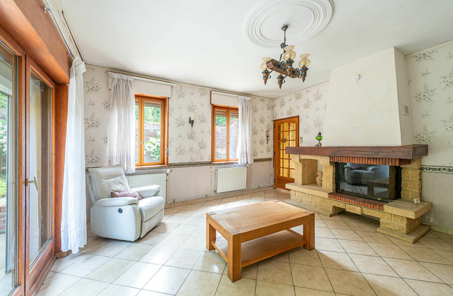 Douchy les mines individuelle 3 chambres jardin garage