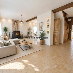 Maison individuelle 3 chambres, jardin et garage