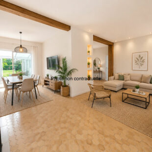 Maison individuelle 3 chambres, jardin et garage