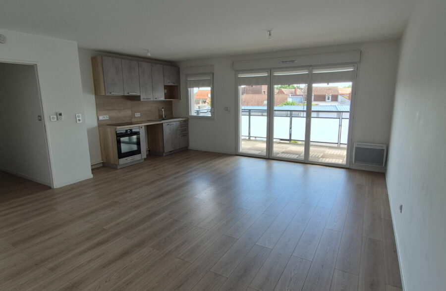 Appartement Annoeullin 3 pièce(s) 66.80 m2, Balcon, Garage.