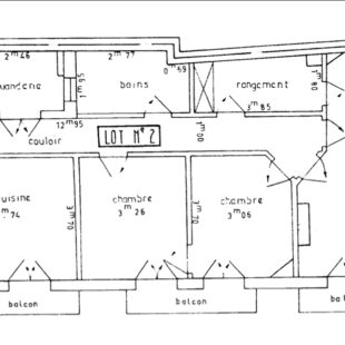 LILLE GAMBETTA/SEBASTOPOL : Appartement 102m² à rénover avec cave