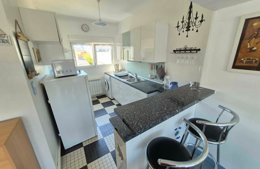 Appartement T2 sur Berck-Plage de 41,67 m2 + balcon ,  à 300 mètres de la plage .