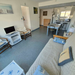Appartement T2 sur Berck-Plage de 41,67 m2 + balcon ,  à 300 mètres de la plage .