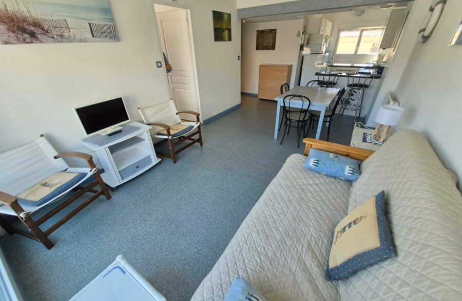 Appartement T2 sur Berck-Plage de 41,67 m2 + balcon ,  à 300 mètres de la plage .