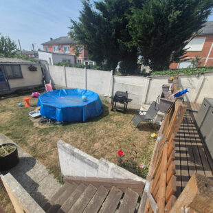 Maison semi individuelle: 3 chambres, jardin, garage