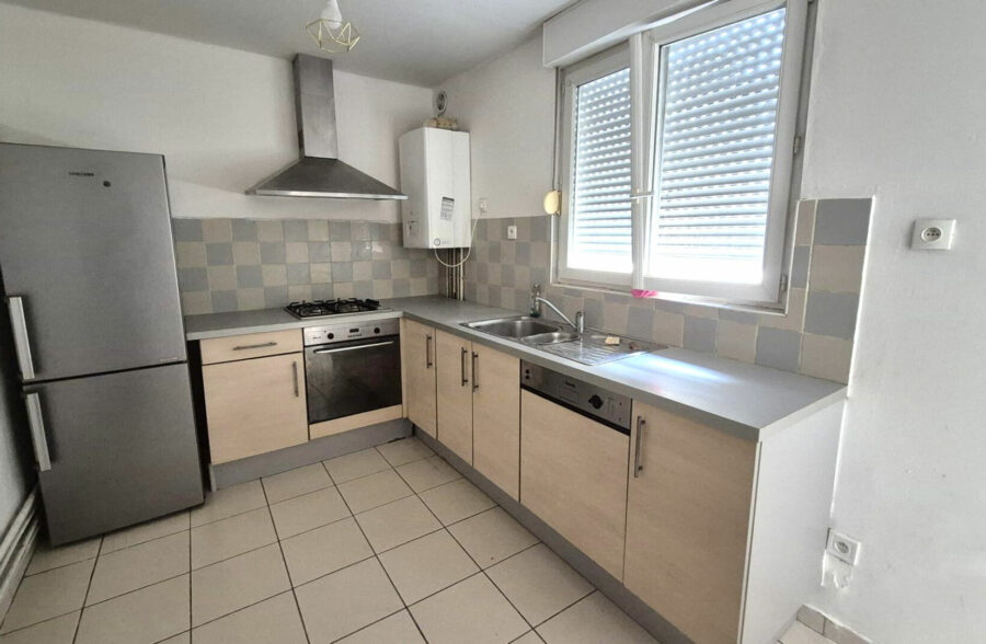 Croix, maison 110 m², 4 chambres + cour