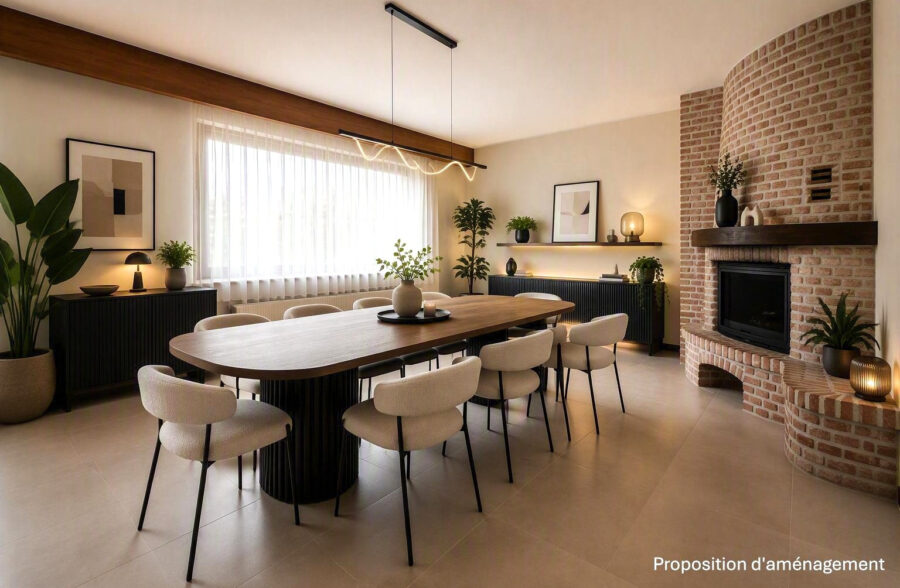 Marquillies – Maison individuelle de caractère sur plus de 1 000 m² avec hangar de 140 m²