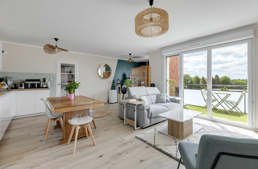 CROIX HYPER-CENTRE , Appartement T3 évolutif en T4 avec terrasse et garage