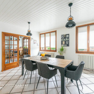 Maison semi-individuelle 3 chambres avec jardin, garage et sous-sol complet
