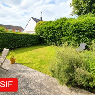 Semi-mitoyenne avec 4 chambres, jardin Ouest garage proche métro