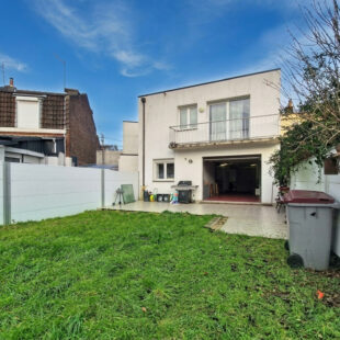 CITYA NORD DE FRANCE – MAISON SEMI-INDIVIDUELLE – GRAND GARAGE – GRAND JARDIN – APPARTEMENT INDÉPENDANT