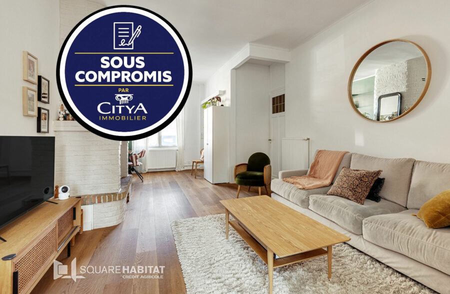 Coup de coeur assuré ! Maison 1930 rénovée – 110 m² – 3 chambres – jardin &nbsp;Sous compromis&nbsp;