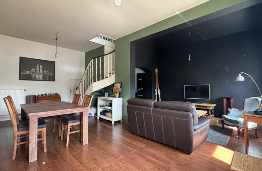 Longère semi-flamande – 107 m² – Terrasse, jardin, grand garage