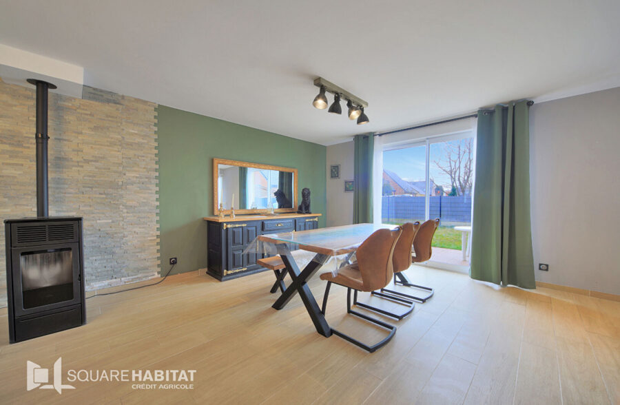 COURCELLES-LES-LENS Pavillon individuel, 4 chambres, jardin, garage.