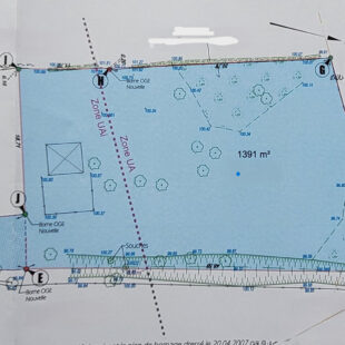 Terrain Auchy Lez Orchies façade 25m