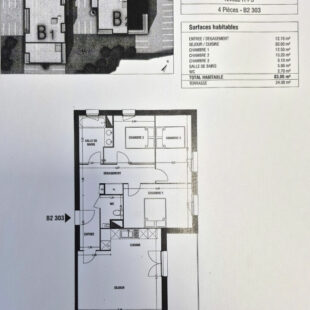 Appartement Marquette-lez-lille 4 pièce(s) 83 m2
