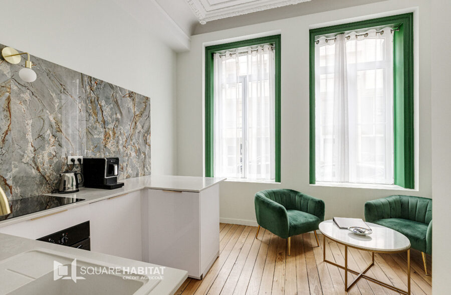 EXCLUSIVITE PLACE SEBASTOPOL : Magnifique appartement de 92m² avec jardin d’environ 100m²