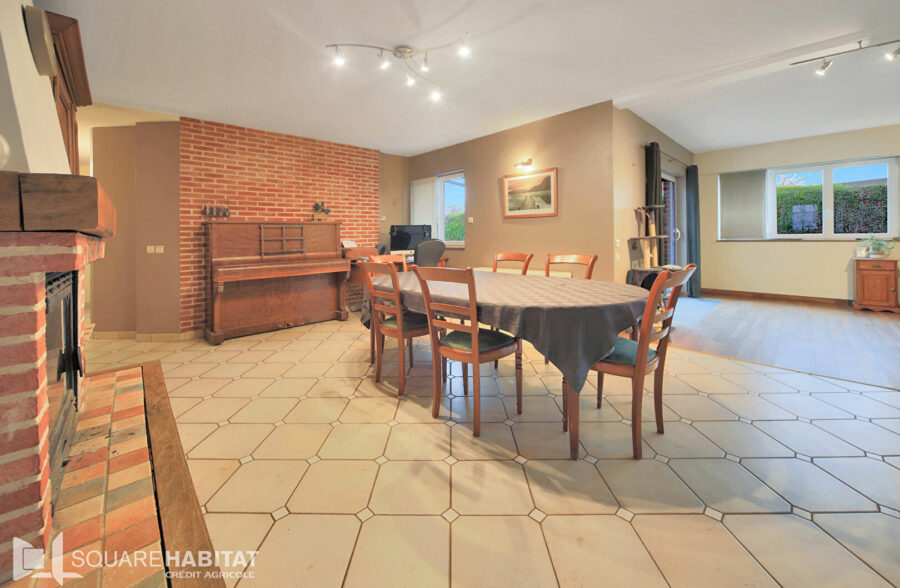 Plain pied individuel 4 chambres, jardin, garages