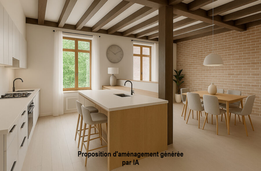 EXCLUSIVISITE VIEUX LILLE : APPARTEMENT TYPE 4  EN DUPLEX A PROXIMITE DIRECT DE LA PLACE DE BETTIGNIES