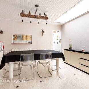 Maison lumineuse 3 chambres et bureau, jardin, garage 50m²