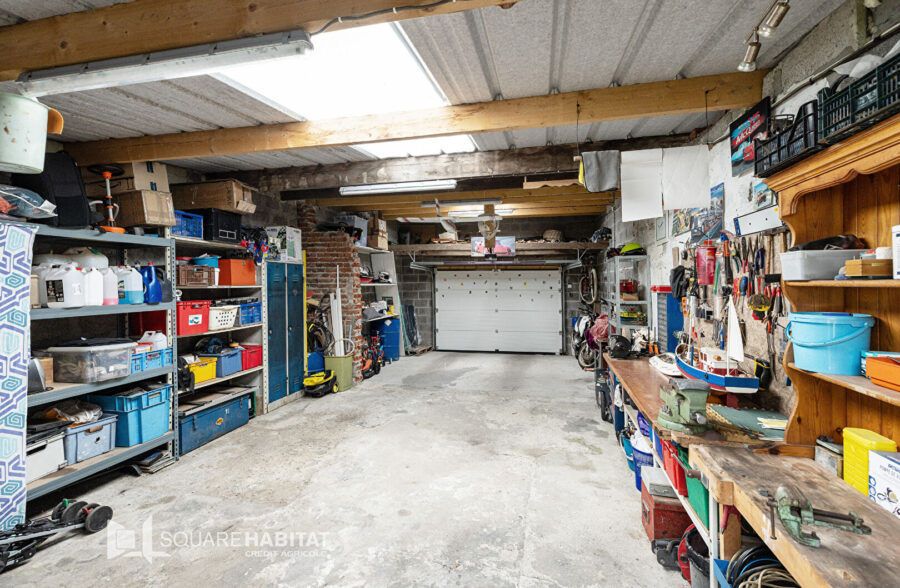 Maison lumineuse 3 chambres et bureau, jardin, garage 50m²